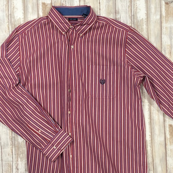 🔵2/$20 CHAPS Ralph Lauren Men’s Button Shirt Sz L - Picture 2 of 8